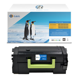 G&G kompatibilní toner s Lexmark 58D2H00, NT-CL580XCF, black, 15000str., high capacity, return