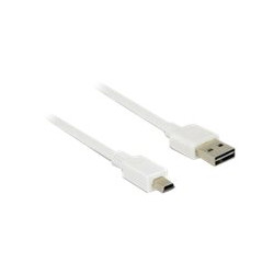 Delock Easy - Kabel USB - USB (M) reverzní do mini-USB Type B (M) - USB 2.0 - 3 m - bílá