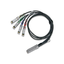 NVIDIA - 100GBase-CU to 25GBase-CU direct attach splitter cable - QSFP28 (M) do SFP28 (M) - 2 m - 4.5 mm - neobsahuje halogen, pasivní