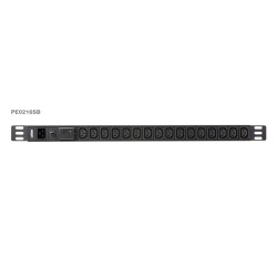 Aten PE0216S 0U Basic PDU s přepěťovou ochranou 16A Vstup C20 Výstup16X C13