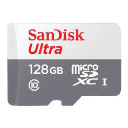 SanDisk Ultra - Paměťová karta flash - 128 GB - Class 10 - microSDXC UHS-I