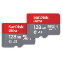 128GB Ultra microSDXC 140MBs+Adapt 2Pack