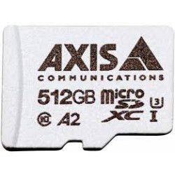 AXIS Surveillance - Paměťová karta flash (adaptér microSDXC na SD zahrnuto) - 512 GB - A2 UHS-I U3 Class10 - microSDXC UHS-I - pro AXIS M4308, M5525, M7116, P3818, Q1656, Q3536, Q6100; P37 Series