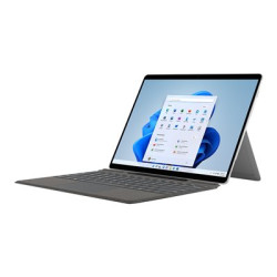 Microsoft Surface Pro Signature Keyboard with Fingerprint Reader - Klávesnice - s touchpad, akcelerometr, zásobník pro nabíjení a skladování Surface Slim Pen 2 - QWERTY - Mezinárodní angličtina - černá - demo, komerční - pro Surface Pro 8, Pro X