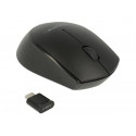 Delock mini - Myš - pravák a levák - optický - 3 tlačítka - bezdrátový - 2.4 GHz - bezdrátový přijímač USB - černá - maloobchod