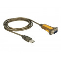 Delock Adapter USB 2.0  1 x Serial RS-232 - Rozšířený teplotní rozsah - sériový adaptér - USB 2.0 - RS-232 x 1 - černá, žlutá