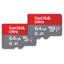 64GB Ultra microSDXC 140MBs+Adapt 2Pack