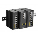 D-Link DIS 300G-8PSW - Přepínač - řízený - 4 x 10 100 1000 (PoE+) + 2 x 10 100 1000 + 2 x 100 1000 SFP - lze montovat na konzolu DIN, pro připevnění na zeď - PoE+ (120 W)