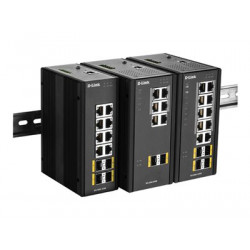 D-Link DIS 300G-8PSW - Přepínač - řízený - 4 x 10 100 1000 (PoE+) + 2 x 10 100 1000 + 2 x 100 1000 SFP - lze montovat na konzolu DIN, pro připevnění na zeď - PoE+ (120 W)