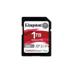 Kingston paměťová karta 1TB Canvas React Plus SDXC UHS-II 280R 150W U3 V60 for Full HD 4K