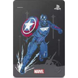 Seagate Game Drive for PS4 STGD2000206 - Marvel Avengers Limited Edition - Cap - pevný disk - 2 TB - externí (přenosný) - USB 3.0 - kovově šedá - pro Sony PlayStation 4