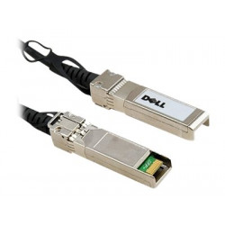 Dell - Kabel pro přímé připojení 100GBase - QSFP28 (M) do QSFP28 (M) - 3 m - diaxiální - pasivní - pro Networking S6100-ON; Networking Z9100-ON; PowerEdge C6420, R640, R740, R740xd, R940