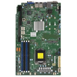 SUPERMICRO MB 1xLGA1151 (Xeon E3-21xx,i3), C246, 4xDDR4, 6xSATA3, 2xM.2, 2xPCIe3.0 (x16 x4), VGA, 2x LAN,IPMI