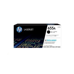 HP 655A Black Original LaserJet Toner Cartridge (CF450A) (12,500 pages)