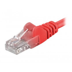 PremiumCord - Patch kabel - RJ-45 (M) do RJ-45 (M) - 3 m - UTP - CAT 5e - červená