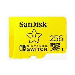 SanDisk MicroSDXC karta 256GB for Nintendo Switch (R:100 W:90 MB s, UHS-I, V30,U3, C10, A1) licensed Product,Super Mario