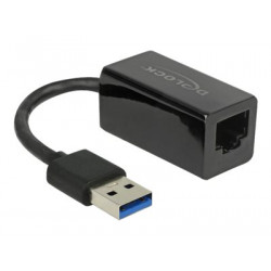 Delock - Síťový adaptér - USB 3.1 Gen 1 - Gigabit Ethernet x 1 - černá