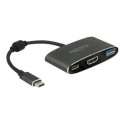 Delock - Externí video adaptér - VL101 - USB-C 3.1 - HDMI - šedá - maloobchod