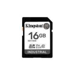 KINGSTON 16GB SDHC Industrial -40C to 85C C10 UHS-I U3 V30 A1 pSLC