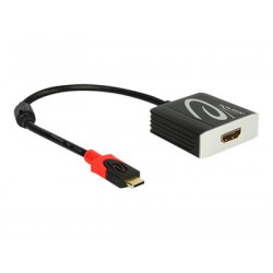 Delock - Externí video adaptér - RTD2171U - USB-C - HDMI - černá - maloobchod