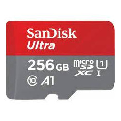 SanDisk MicroSDXC karta 256GB Ultra (120 MB s, A1 Class 10 UHS-I, Android) + adaptér