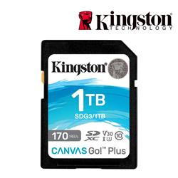 Kingston paměťová karta 1TB SDXC Canvas Go Plus 170R C10 UHS-I U3 V30