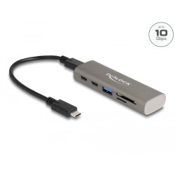 3 Port USB 10 Gbps Hub including SD and, 3 Port USB 10 Gbps Hub including SD and