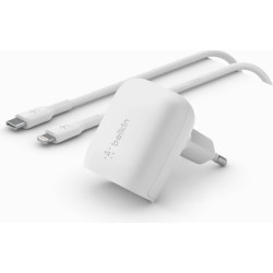 Belkin 20W USB-C Power Delivery PPS nástěnná nabíječka + 1m USB-C na lightning kabel, bílá