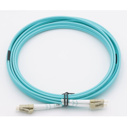 XtendLan FO patch LC-LC 5m 50 125, OM3, duplex, G.652d, LS0H, armovaný kabel, kulatý, 3mm