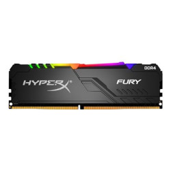 HyperX FURY RGB - DDR4 - modul - 16 GB - DIMM 288-pin - 3000 MHz PC4-24000 - CL16 - 1.35 V - bez vyrovnávací paměti - bez ECC - černá