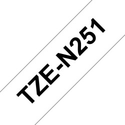TZE-N251, bílá černá, 24mm