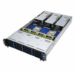 ASUS 2U server 2x SP5, 24x DDR5 ECC R, 24x 2,5NVMe 8xSATA SAS, 2x 10Gb LAN, 2x 2600Wt, IPMI GPU