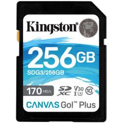 KINGSTON Canvas Go Plus 256GB SDXC CL-10 UHS-I U3 V30 170R