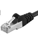 PREMIUMCORD Patch kabel CAT6a S-FTP, RJ45-RJ45, AWG 26 7 10m černá