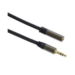 PREMIUMCORD kabel, stíněný, Jack 3.5mm - Jack 3.5mm M F 1,5m