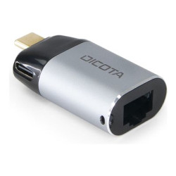 DICOTA, USB-C to Ethernet Mini Adapter with PD