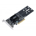 Synology M2D18 - Bay adaptér pro datový sklad - Rozšiřující slot na 2 X M.2 - M.2 Card - PCIe 2.0 x8