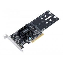 Synology M2D18 - Bay adaptér pro datový sklad - Rozšiřující slot na 2 X M.2 - M.2 Card - PCIe 2.0 x8