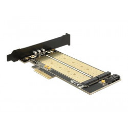 Delock - Řadič úložiště - M.2 - M.2 Card SATA 6Gb s - nízký profil - PCIe x4