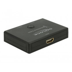 Delock HDMI 2 - 1 Switch bidirectional 4K 60 Hz - Spínač video audio - 2 x HDMI - desktop