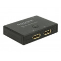 Delock Displayport 2 - 1 Switch bidirectional 4K 60 Hz - Přepínání videa - 2 x DisplayPort - desktop
