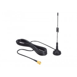 Delock ISM 433 MHz Antenna - Anténa - 12.4 cm - 3 dBi - všesměrová - černá