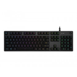 Logitech Gaming G512 - Klávesnice - podsvícení - USB - AZERTY - francouzská - klávesový spínač: GX Brown Tactile - uhlík