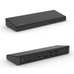 Belkin USB-C Display Link Dock, Triple display support up to 4K, HDMI, DP, USB C, USB A, GbE, Audio, PD 85w, Mac PC Chro