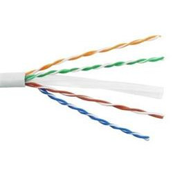 PremiumCord kabel UTP Cat6 4x2, drát, AWG23, čistá měď , 305m, plášť PVC, šedá
