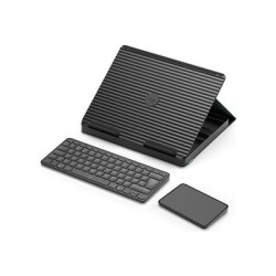 Logitech Casa Pop-Up Desk - Sada klávesnice a touchpadu - bezdrátový - Bluetooth LE - classic chic