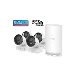 iGET HOMEGUARD HGNVK88004P - Kamerový systém s FullHD bateriovými kamerami, set 4 kamery + NVR rekordér