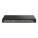 D-Link DGS 1520-52 - Přepínač - L3 - inteligentní - 48 x 10 100 1000 + 2 x 10 Gigabit Ethernet + 2 x 10 Gigabit SFP+ - Lze montovat do rozvaděče
