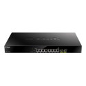 D-Link DMS 1100-10TP - Přepínač - inteligentní - 8 x 100 1000 2.5G (PoE+) + 2 x 10 Gigabit SFP+ - Lze montovat do rozvaděče - PoE+ (240 W)