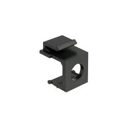 Delock - Modular insert (cutout) - černá - 1 port (balení 4)